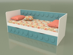 Диван-ліжко підлітковий з двома ящиками (Mussone)