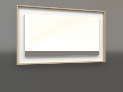 Espelho ZL 18 (750x450, branco, madeira branca)
