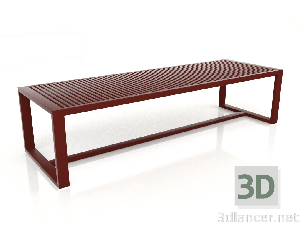 modello 3D Tavolo da pranzo 307 (Rosso vino) - anteprima