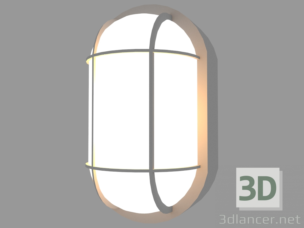 3d model Wall lamp PLAFONIERE OVAL WITH CAGE (S145G) - preview
