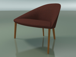 Sessel 4304 (M-96 cm, 4 Holzbeine, Teak-Effekt)