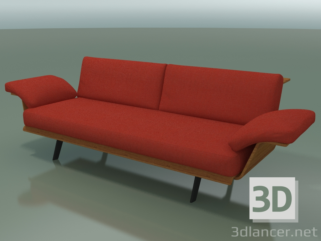 3D Modell Zentralmodul Lounge 4403 (L 180 cm, Teak-Effekt) - Vorschau