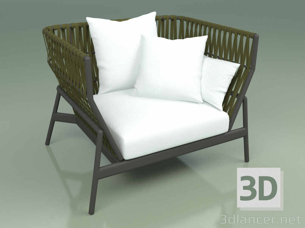 modèle 3D Canapé 101 (Ceinture Olive) - preview