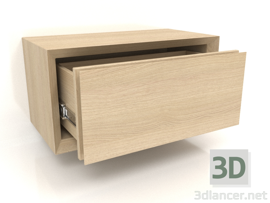 3D Modell Schrank TM 011 (offen) (400x200x200, Holz weiß) - Vorschau