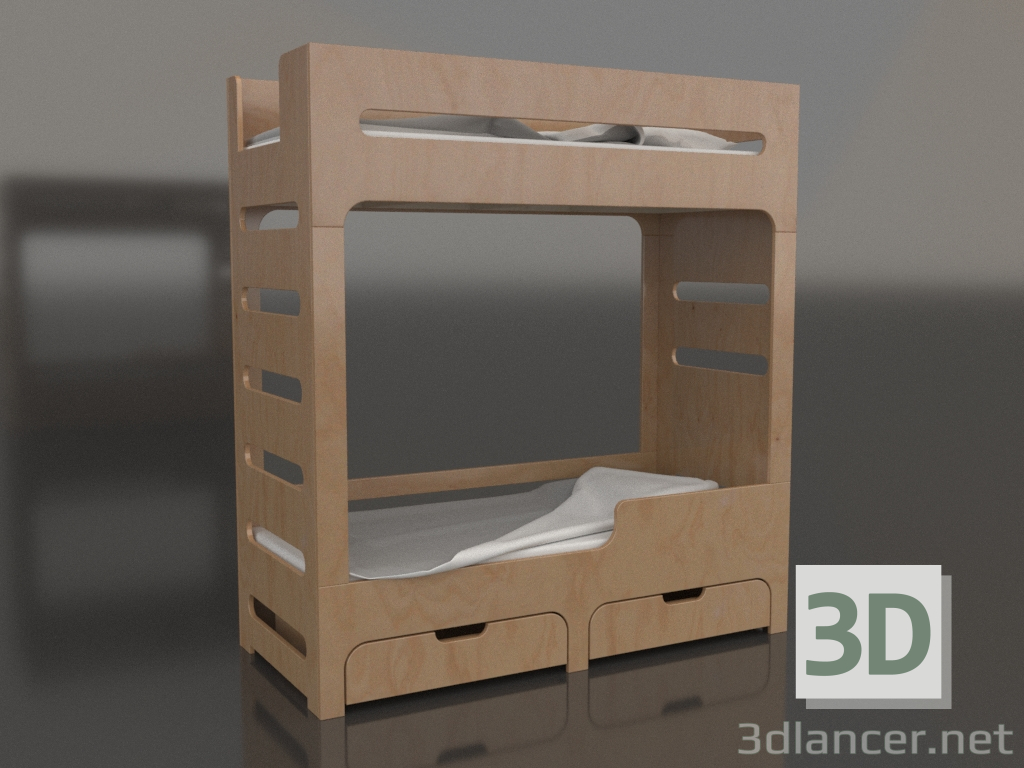 modello 3D Letto a castello MODE HR (UVDHR0) - anteprima
