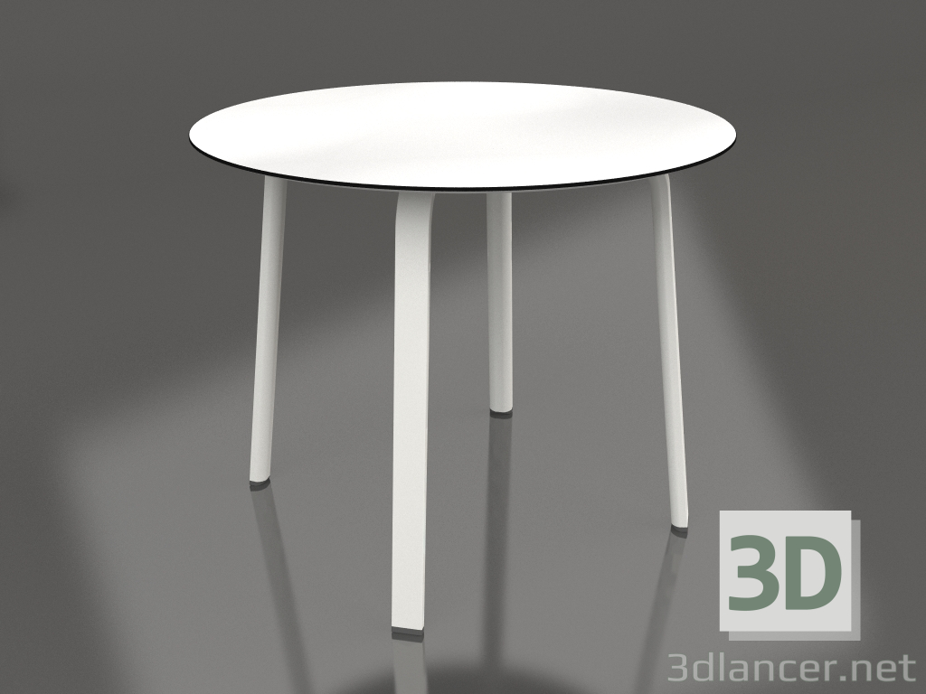 3D modeli Yuvarlak yemek masası Ø90 (Akik gri) - önizleme