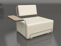 Lounge chair with left armrest (Sand)