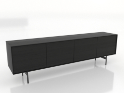 TV dolabı BÜYÜK 2000 mm (siyah RAL 9005)