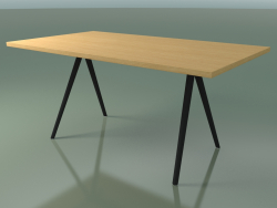 Table rectangulaire 5431 (H 74 - 90x160 cm, pieds 150 °, plaqué L22 chêne naturel, V44)