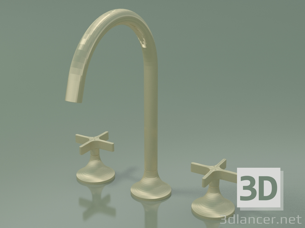 3d model Mixer with two handles and three mounting holes (20 713 809-280010) - preview