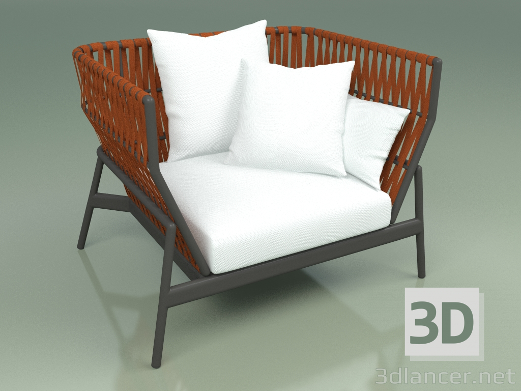 3D Modell Sofa 101 (Gürtel Orange) - Vorschau