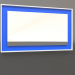 3d model Mirror ZL 18 (750x450, white, luminous blue) - preview