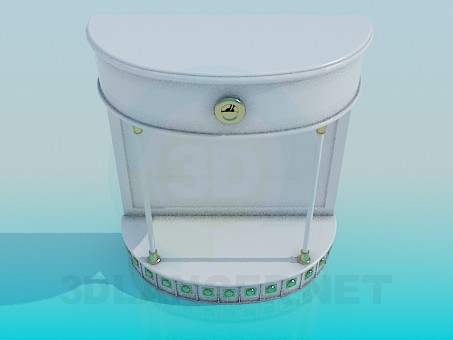 modelo 3D Soporte de la TV - escuchar modelo 3D Soporte de la TV - escuchar