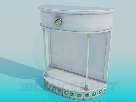 modelo 3D Soporte de la TV - escuchar modelo 3D Soporte de la TV - escuchar