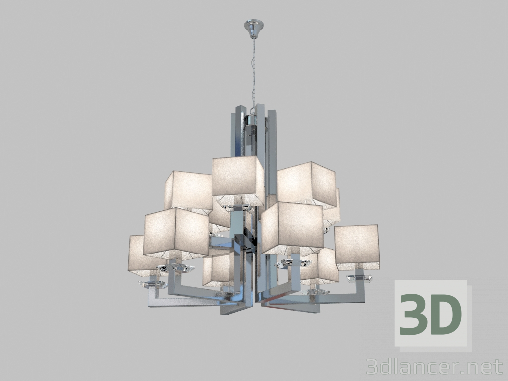modèle 3D Lustre (3206 + 6C) - preview