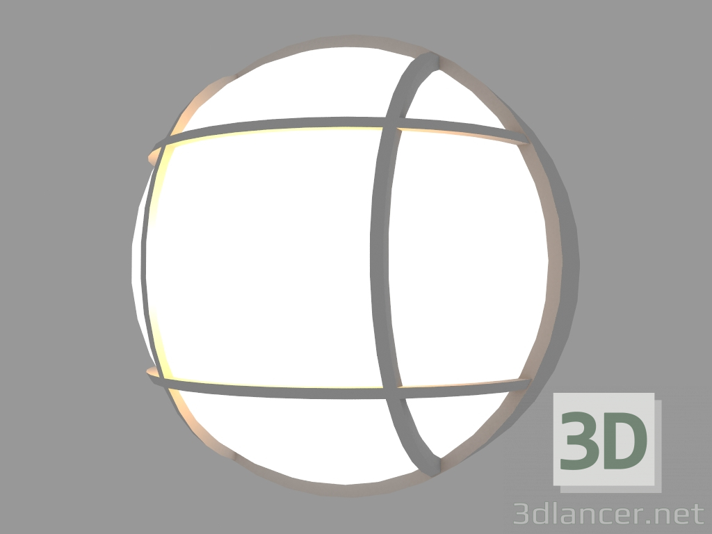 Modelo 3d Luminária de parede PLAFONIERE REDONDO COM GAIOLA (S185G) - preview