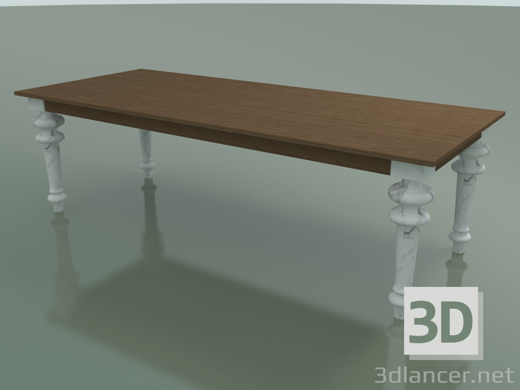 modèle 3D Table à manger (33, Naturel, Marbre) - preview
