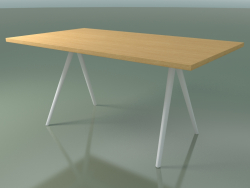Table rectangulaire 5431 (H 74 - 90x160 cm, pieds 150 °, plaqué L22 chêne naturel, V12)