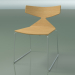 3D Modell Stapelbarer Stuhl 3702 (auf Kufen, natürliche Eiche, CRO) - Vorschau