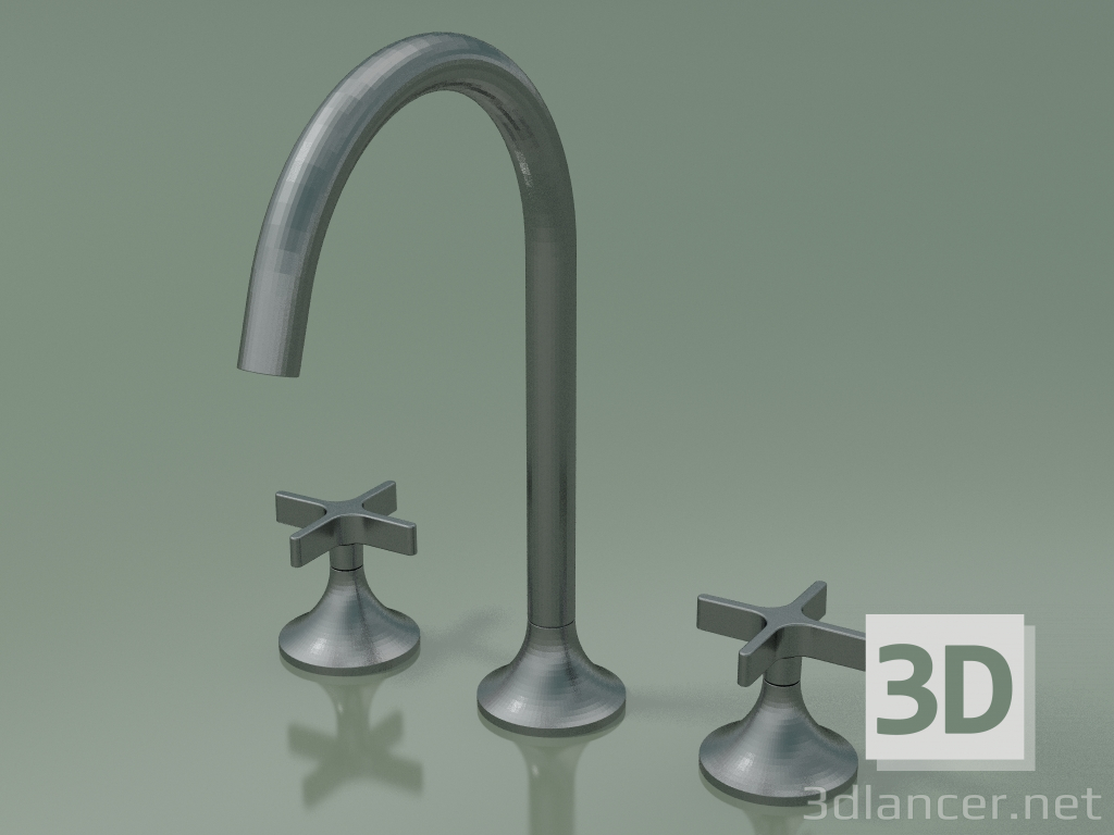 3d model Mixer with two handles and three mounting holes (20 713 809-990010) - preview