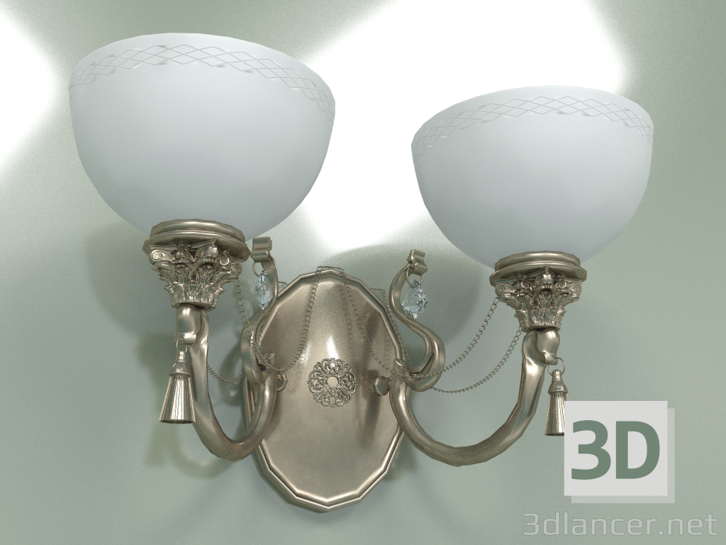 modello 3D Lampada da parete ROMA KLOSZ ROM-K-2 (P) - anteprima