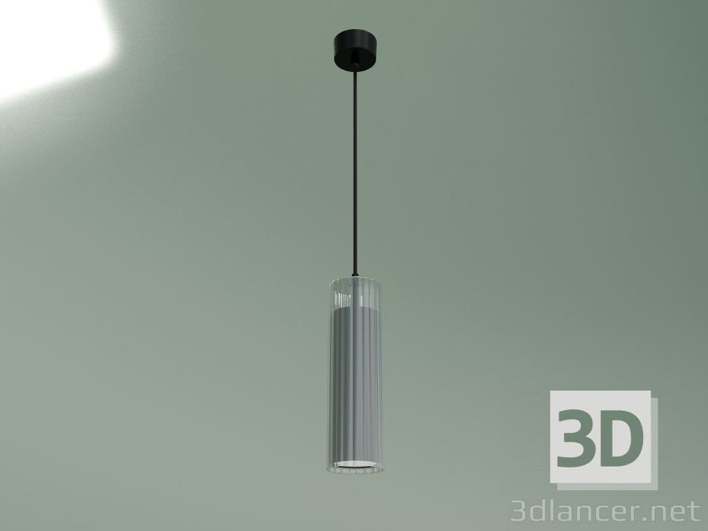 modello 3D Lampada LED a sospensione Aliot 50187-1 LED (nero) - anteprima