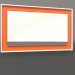 3 डी मॉडल मिरर ZL 18 (750x450, सफेद, चमकदार चमकीला नारंगी) - पूर्वावलोकन