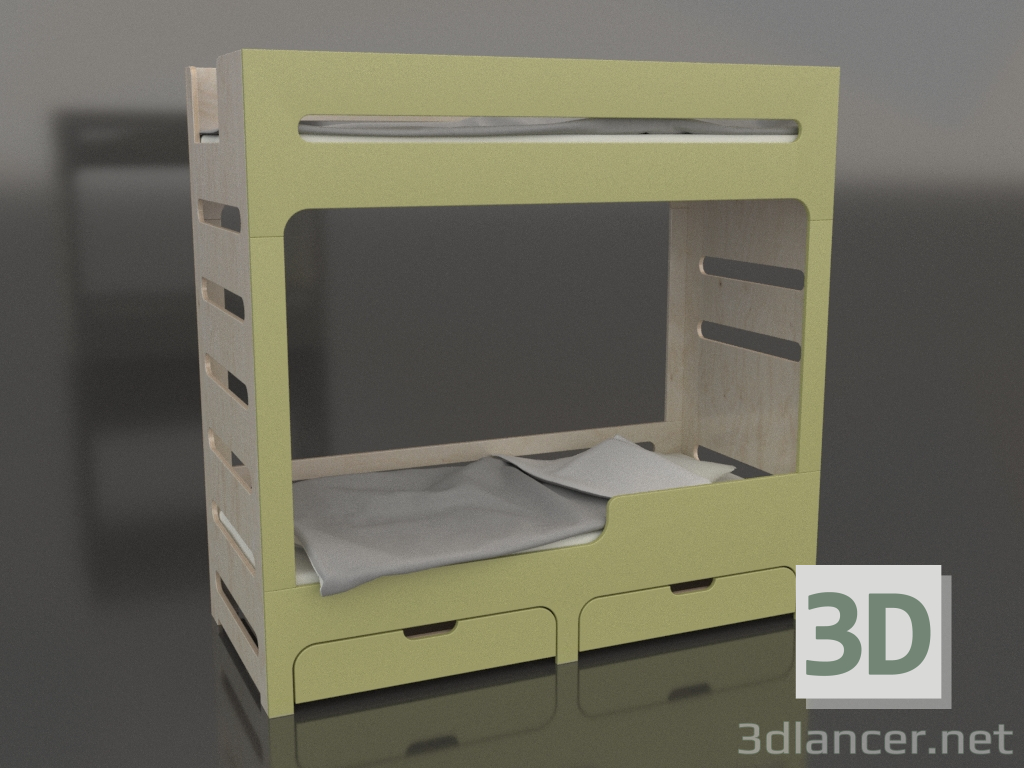 modello 3D Letto a castello MODE HR (UDDHR1) - anteprima