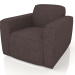 3D Modell 1-Sitzer-Sofa Bor (Anthrazit) - Vorschau