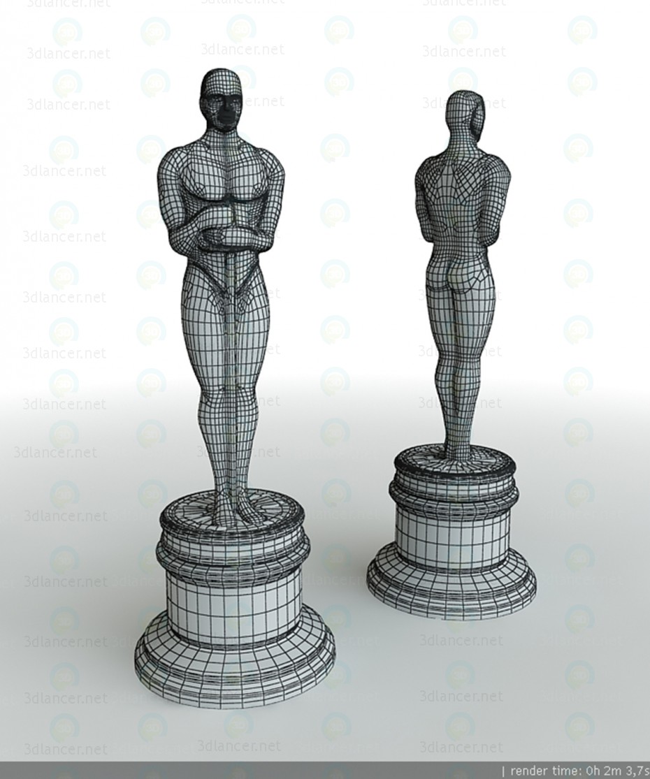 modelo 3D Oscar Statuette - escuchar modelo 3D Oscar Statuette - escuchar