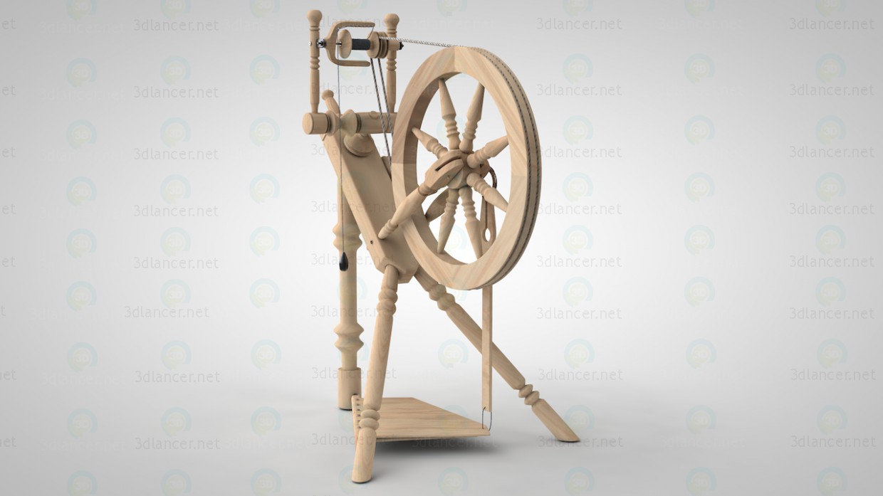 3d модель Прялка – превью 3d модель Прялка – превью