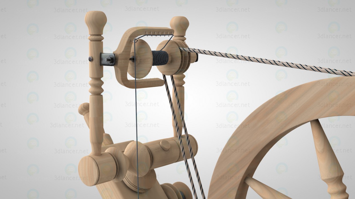 3d модель Прялка – превью 3d модель Прялка – превью