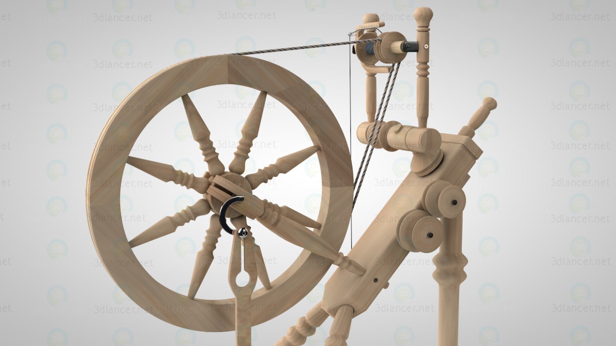 3d модель Прялка – превью 3d модель Прялка – превью