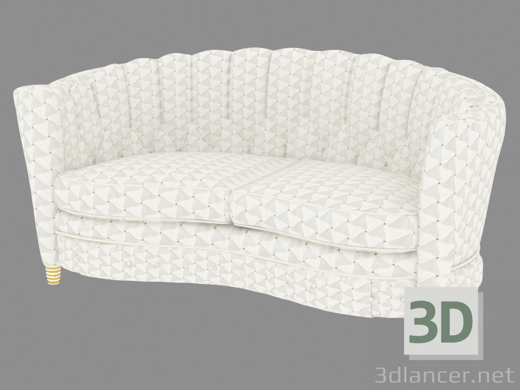 3D Modell Doppel-Sofa Millennium - Vorschau