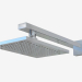 3d model Shower head for flush mounting (20148) - preview