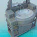 3D Modell Schrank unter Waschbecken mit Spiegel - Vorschau