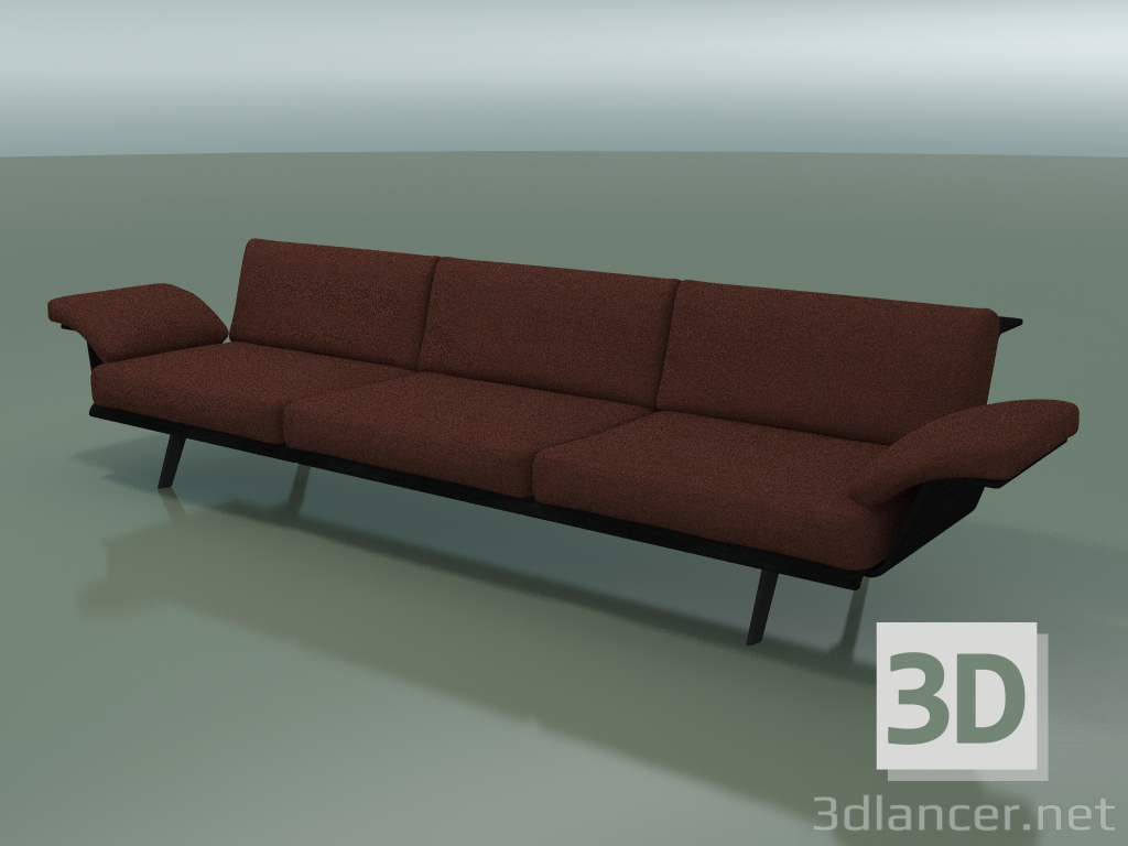 3D modeli Merkezi modül Lounge 4404 (L 270 cm, Siyah) - önizleme