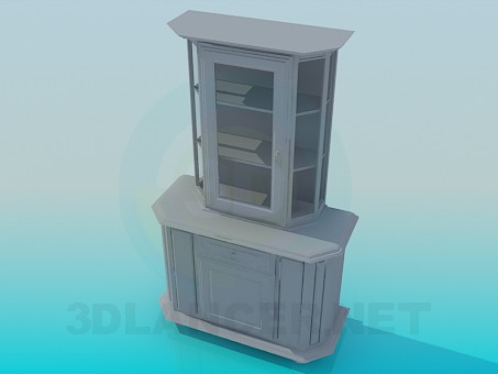 modelo 3D Buffet - escuchar modelo 3D Buffet - escuchar