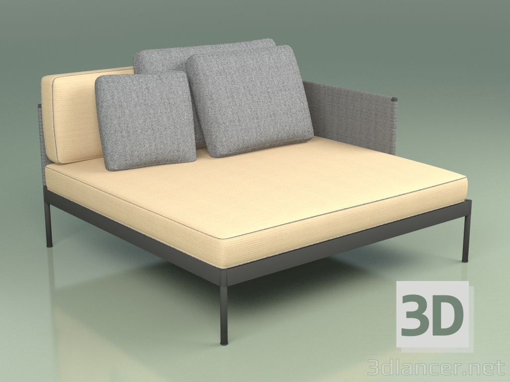 3D Modell Modulares Sofa (354 + 335, Option 1) - Vorschau