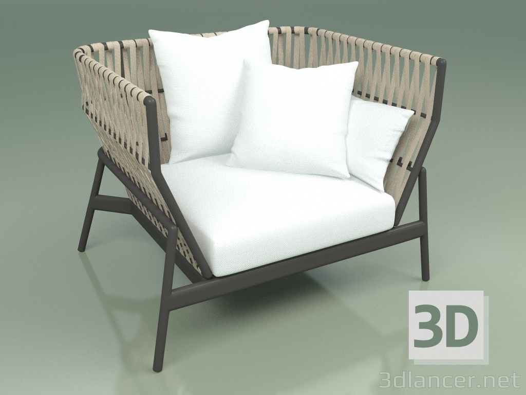 3D Modell Sofa 101 (Gürtel Sand) - Vorschau