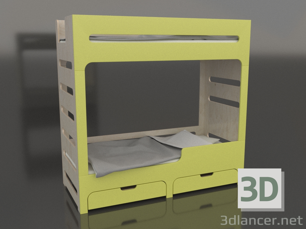 modèle 3D Lit superposé MODE HR (UJDHR1) - preview