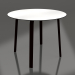 modèle 3D Table à manger ronde Ø90 (Noir) - preview