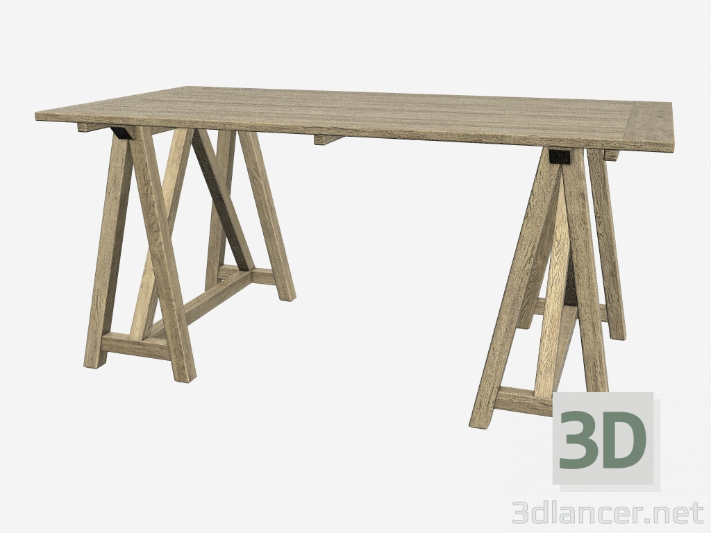 3D Modell Arbeiten Sie Tabelle Preston (302.001) - Vorschau