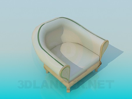 modelo 3D Sillón - escuchar modelo 3D Sillón - escuchar