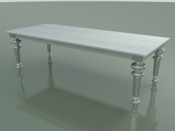 Table à manger (33, blanc, aluminium)