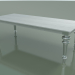 modèle 3D Table à manger (33, blanc, aluminium) - preview