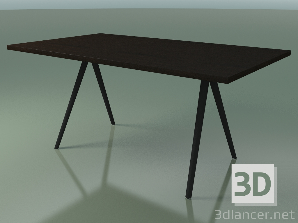 modèle 3D Table rectangulaire 5431 (H 74 - 90x160 cm, pieds 150 °, plaqué L21 wengé, V44) - preview