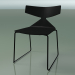 3d model Stackable chair 3702 (on a sled, Black, V39) - preview