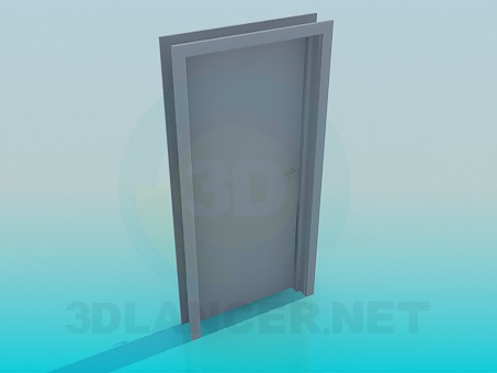 3d модель Дверь с ручкой – превью 3d модель Дверь с ручкой – превью