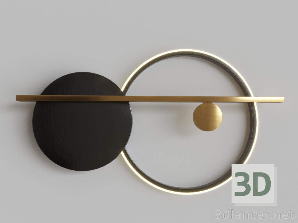 3d модель Round Black 44.4680 – превью